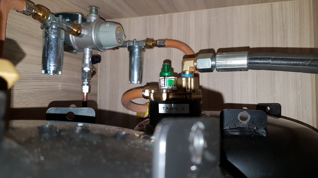 automatischer Druckregler für Gasflaschen im Wohnmobil